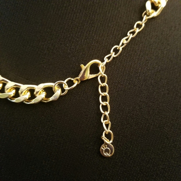 Simple Cuban Chain Short Necklace Set - Picture 3 of 8